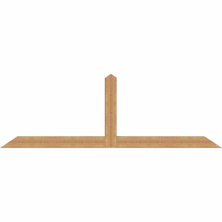 Ekena Millwork Portland Timber Gable Bracket, Western Red Cedar, 108"W x 36"H x 5 1/2"D x 5 1/2"F, 8/12 Pitch GBW108X36X0606POR00SWR